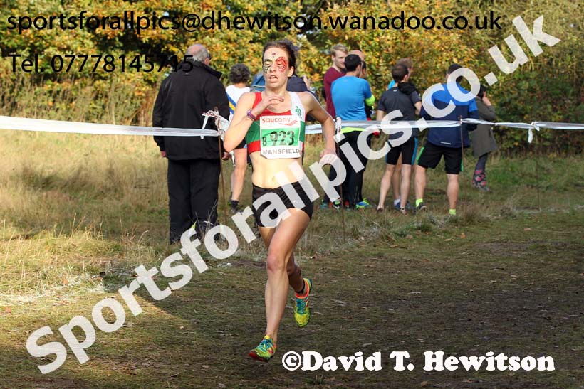 Senior women, National Cross Country Relays, Berry Park, Mansfield. Photo: David T. Hewitson/Sports for All Pics